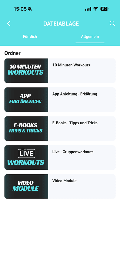 DBF-Coaching App – Deine Ablage